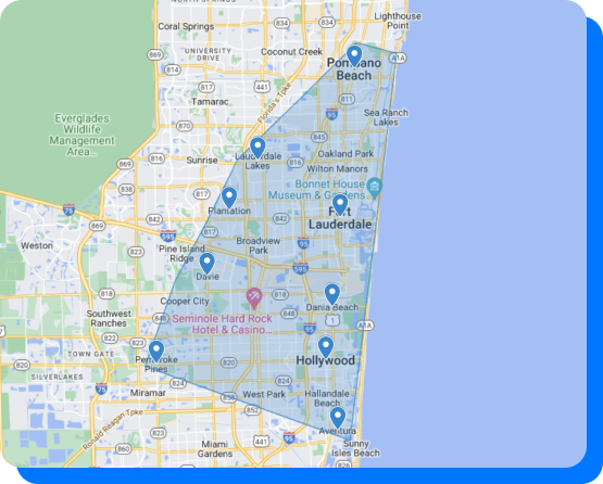 Paragon Electric service area map